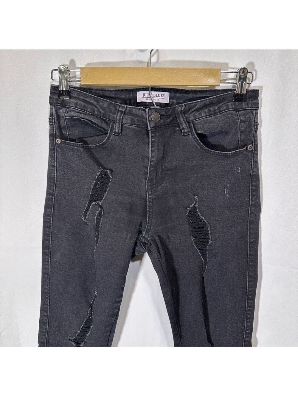 Judy Blue Black Distressed Skinny Jeans